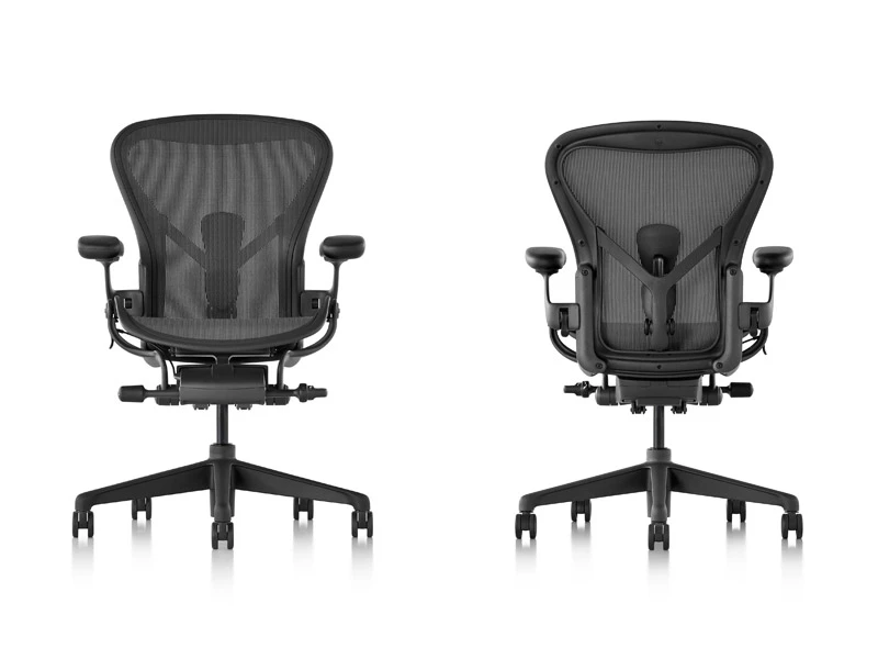 Fauteuil Herman Miller AERON Remastered – Graphite – Taille au choix