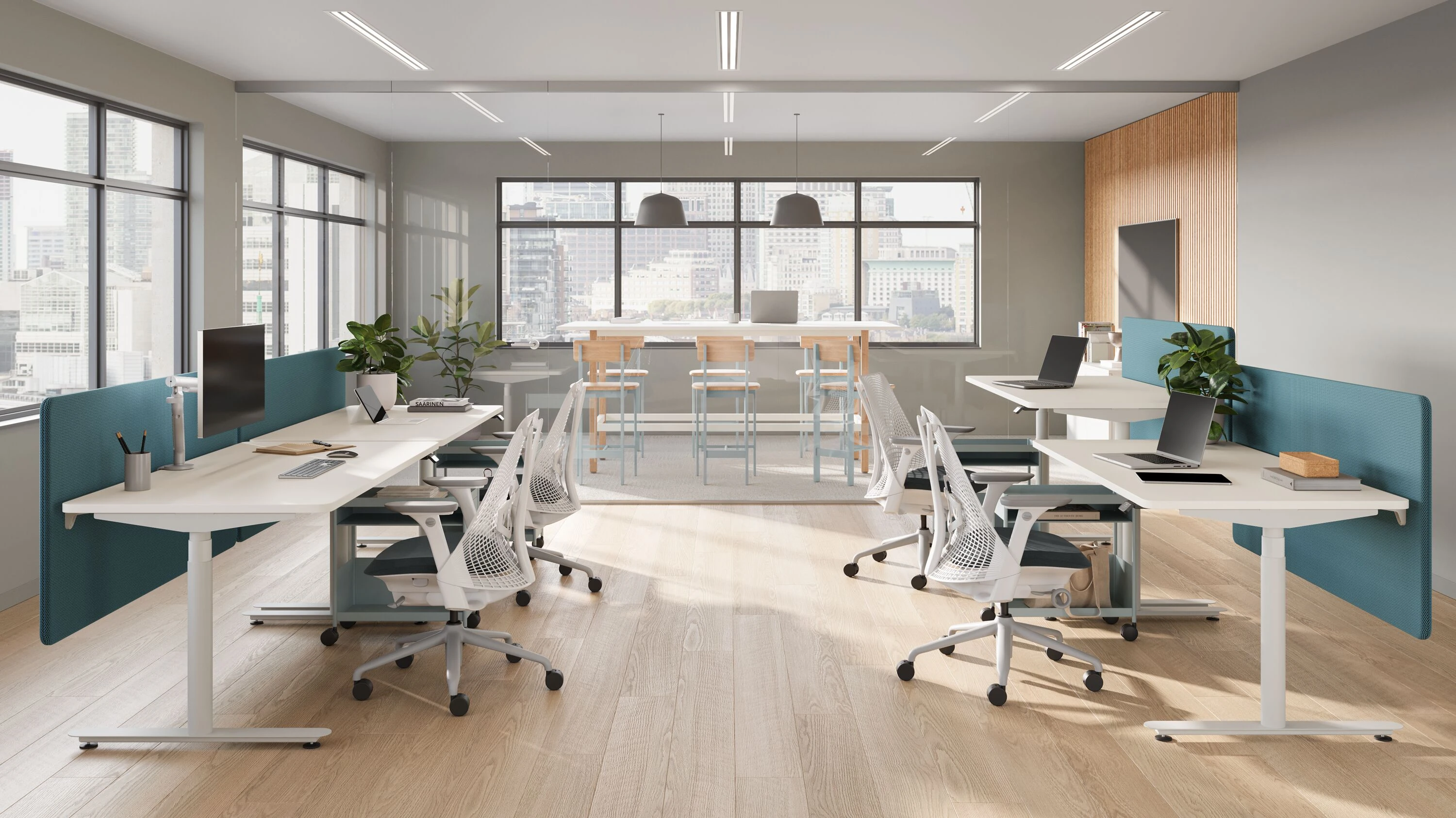 Fauteuil Herman Miller SAYL - dossier blanc assise Phoenix personnalisable - Design iconique et ergonomie