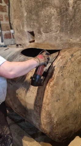 Dépose cuve à fioul