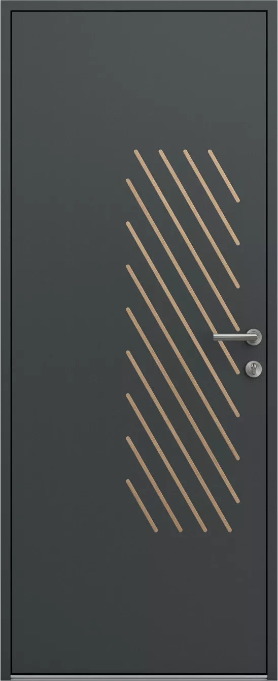 Porte d'entrée aluminium K line Coutille