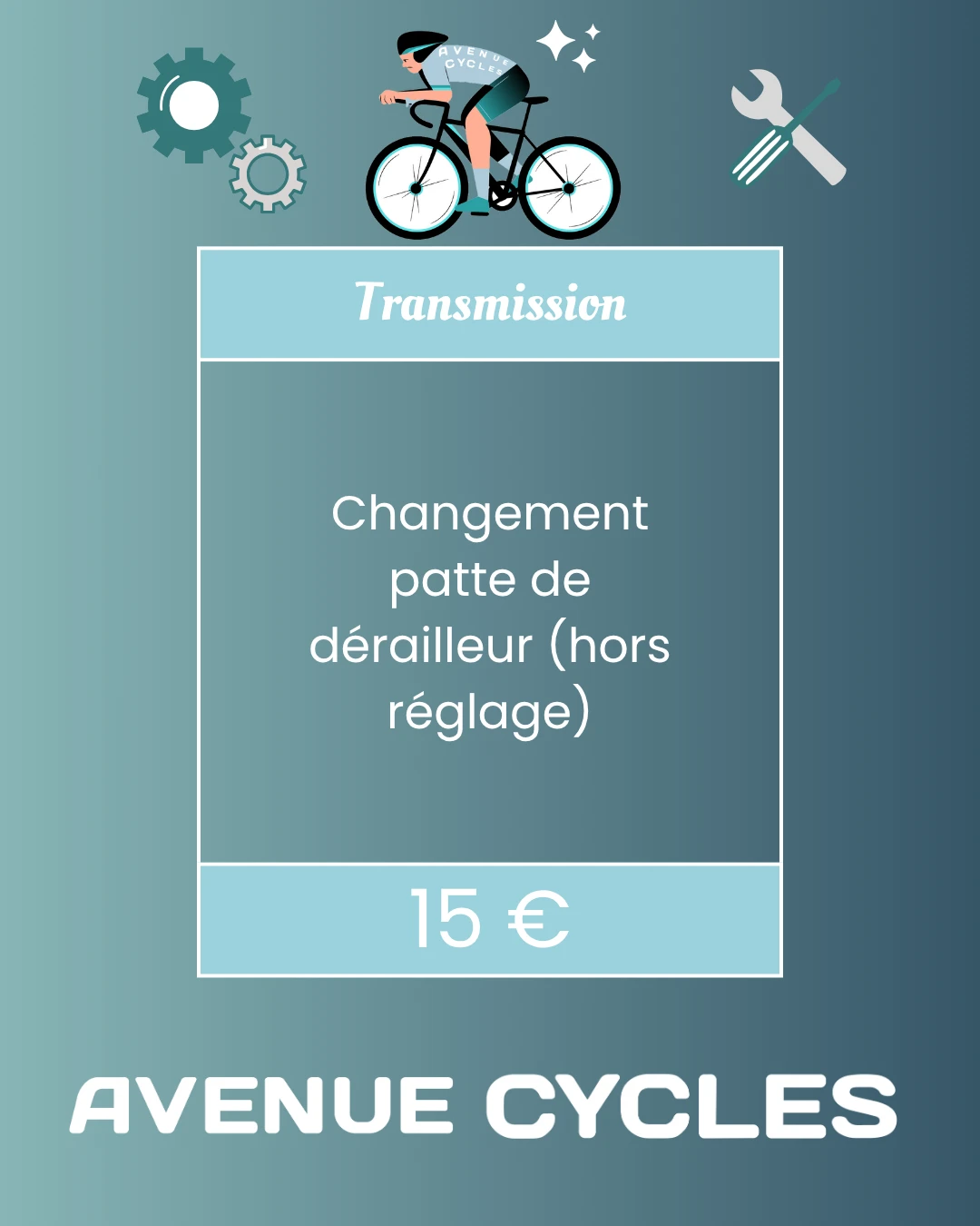 Changement patte de dérailleur (hors réglage)