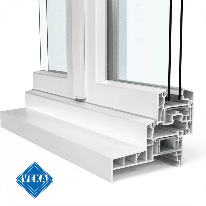 Vente et pose de Porte-fenêtre PVC VEKA