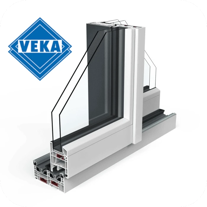 Vente et pose de fenêtre coulissante PVC VEKA