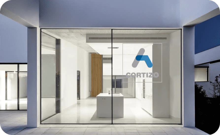 Vente et pose de baie coulissante CORVision Plus aluminium CORTIZO