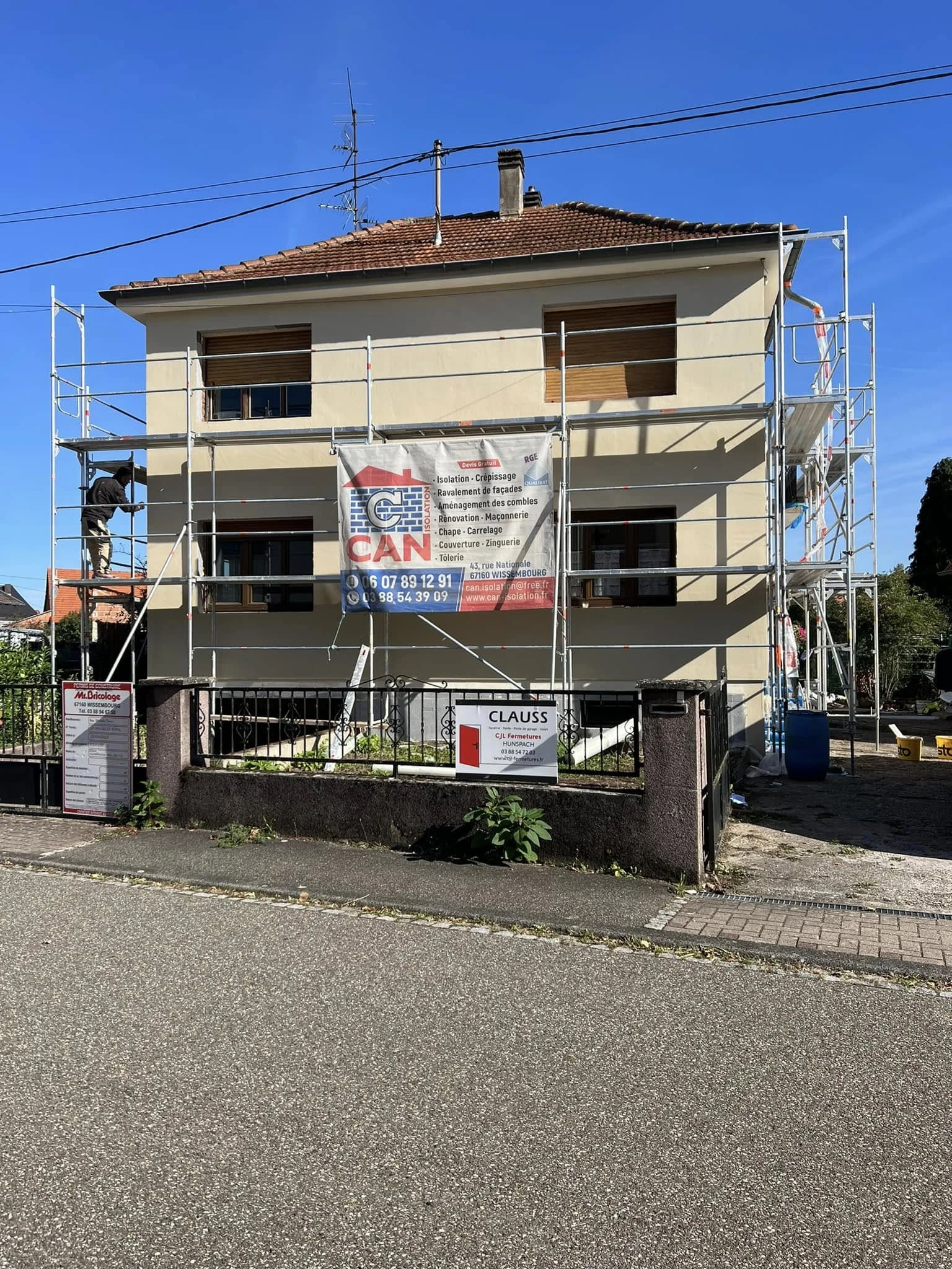 CHANTIER SCHAFFHOUS-PRES-SELTZ ISOLATION EXTERIEUR