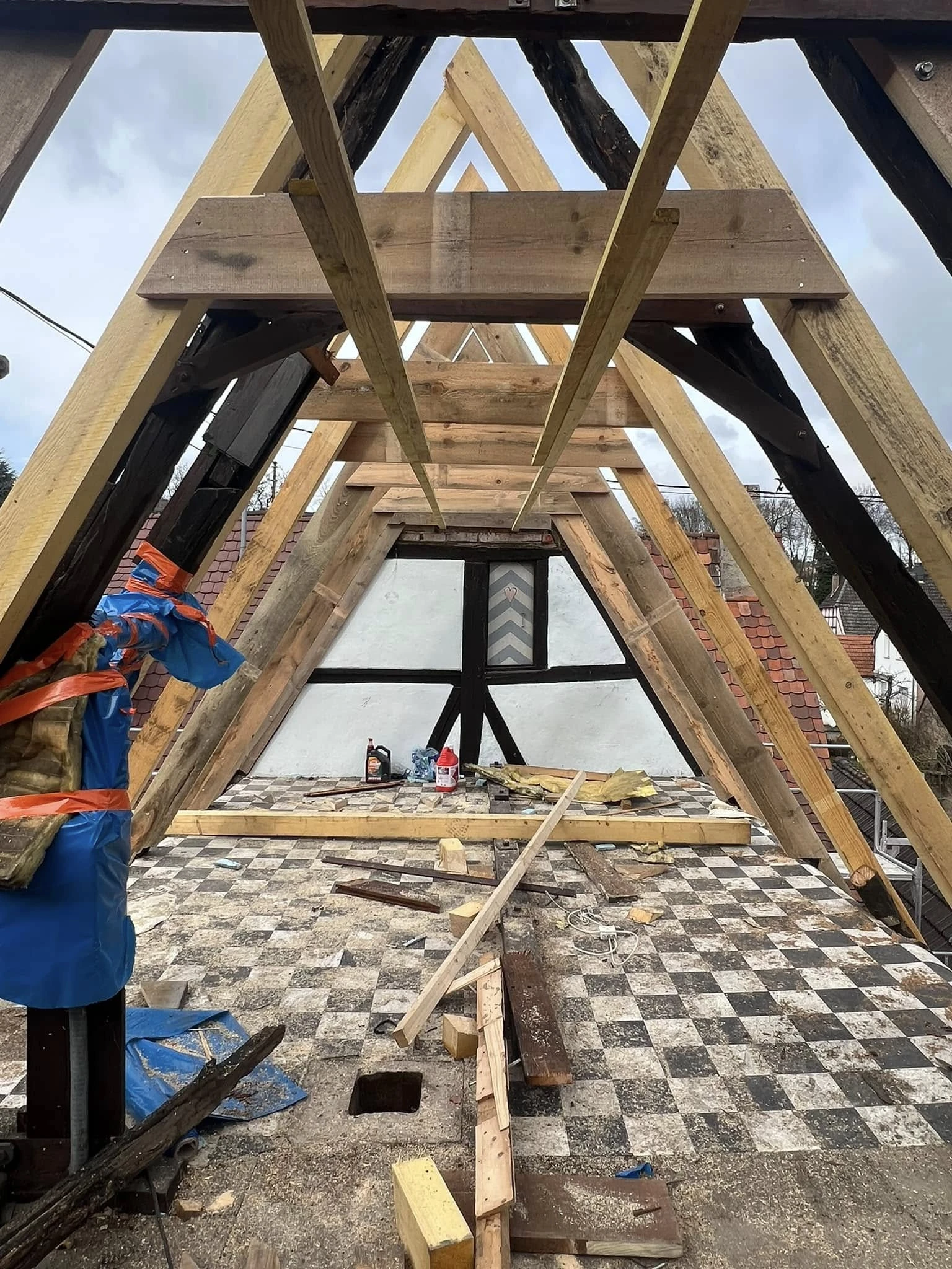 CHANTIER WISSEMBOURG TRANSFORMATION D'UNE MAISON ALSACIENNE