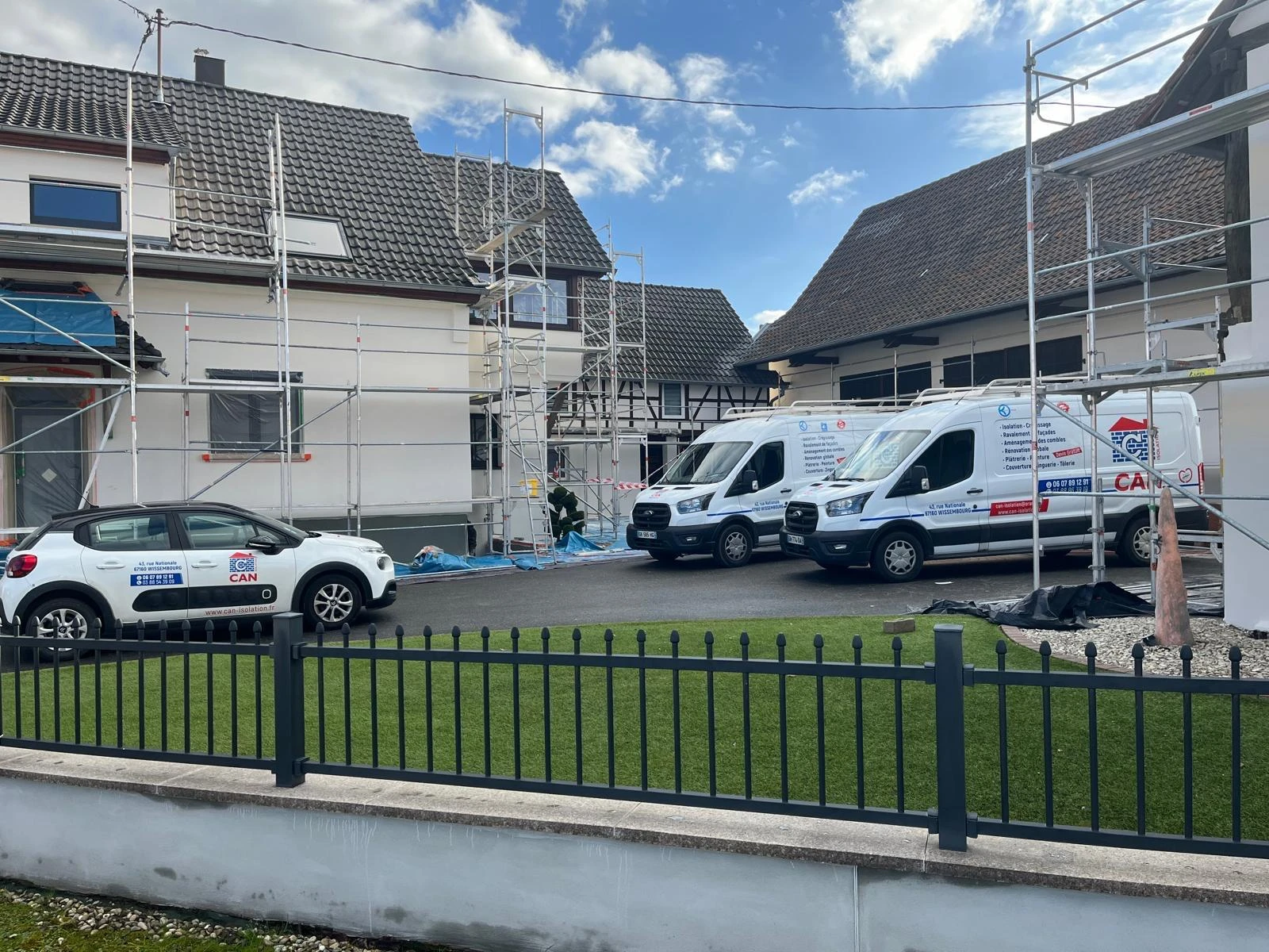 CHANTIER RAVALAMENT DE FACADE SCHLEITHAL, WINGEN-SUR-MODER, LEMBACH, NIEDERSTEINBACH