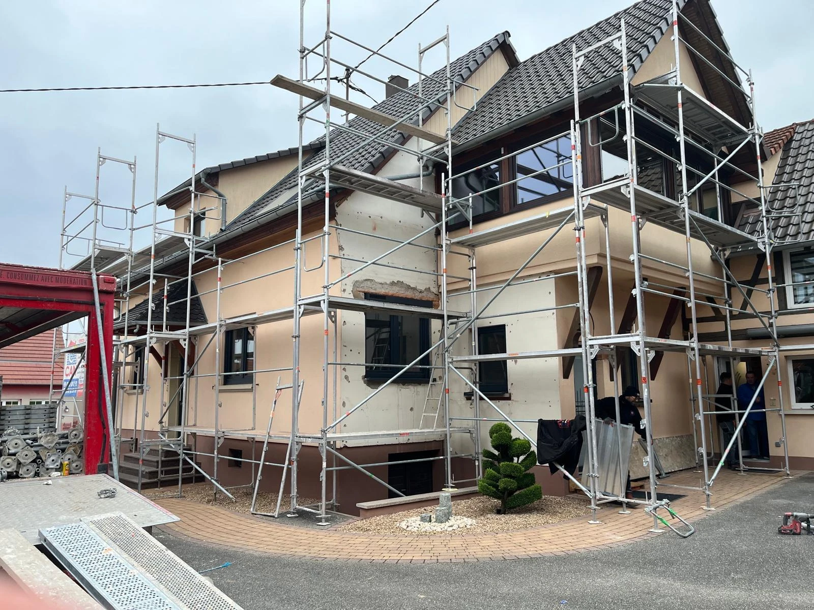 CHANTIER RAVALAMENT DE FACADE SCHLEITHAL, WINGEN-SUR-MODER, LEMBACH, NIEDERSTEINBACH