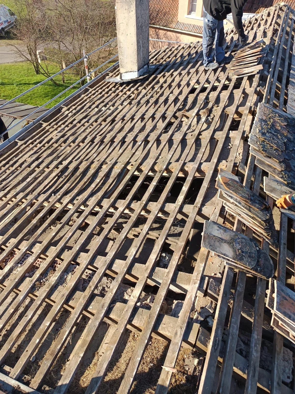 CHANTIER COUVERTURE DEPENDANCE RIEDSELTZ, WISSEMBOURG, HOLSCHTEN, LEMBACH