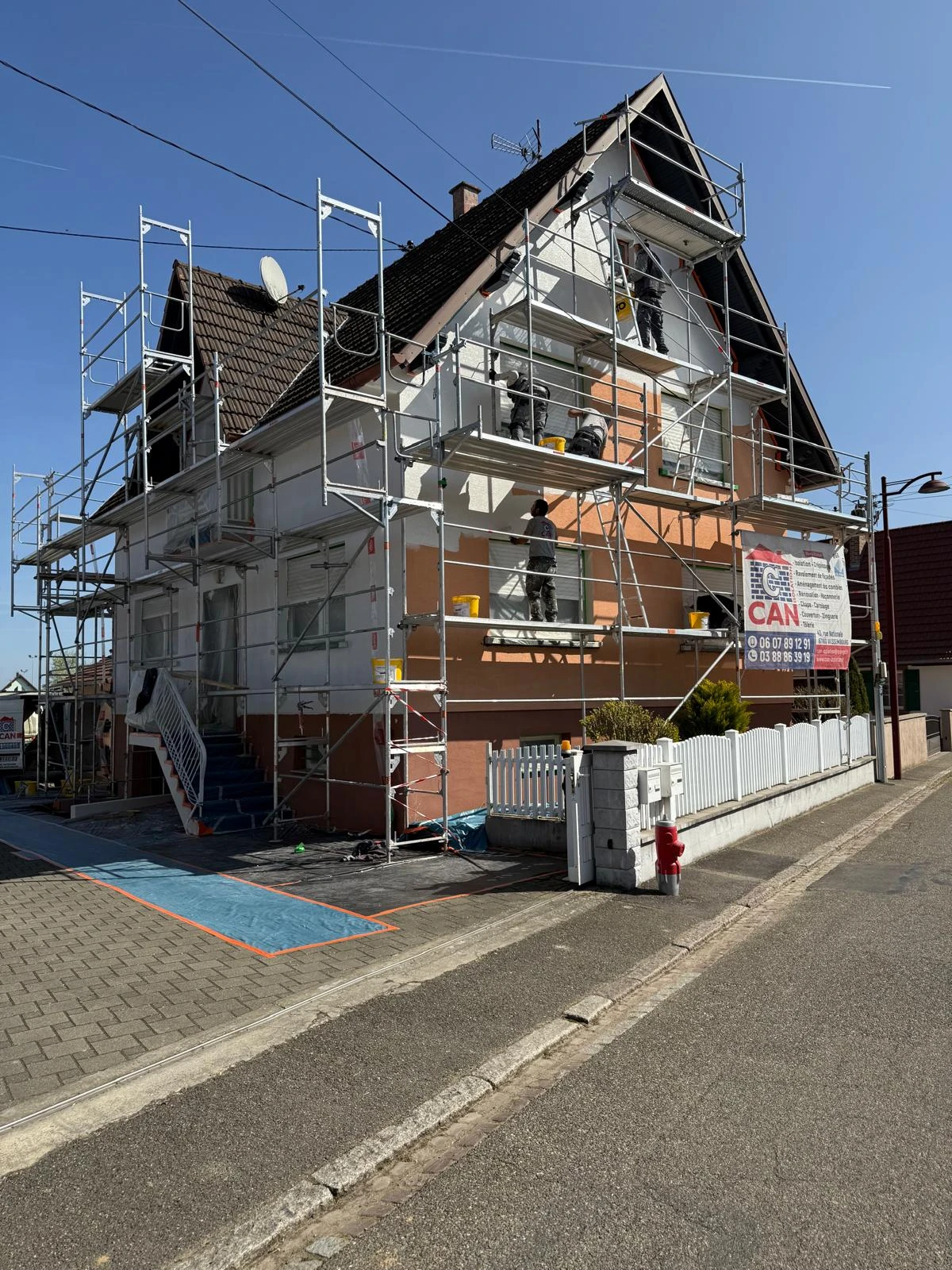 CHANTIER RAVALEMENT DE FACADE SCHLEITHAL, WINGEN-SUR-MODER, LEMBACH, NIEDERSTEINBACH