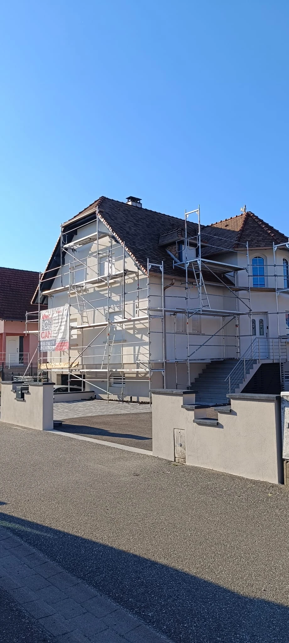 CHANTIER RAVALEMENT DE FACADE ROUNTZENHEIM, HOLSCHTEN, BÜHL, HAGUENAU