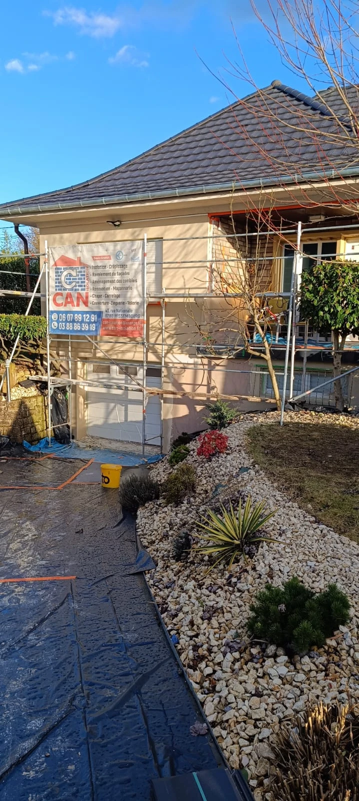 CHANTIER RAVALEMENT DE FACADE WISSEMBOURG, NIEDERLAUTERBACH, RIEDSELTZ, LEMBACH