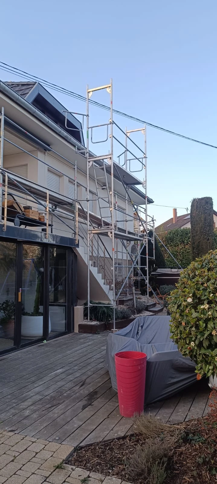 CHANTIER RAVALEMENT DE FACADE WISSEMBOURG, NIEDERLAUTERBACH, RIEDSELTZ, LEMBACH