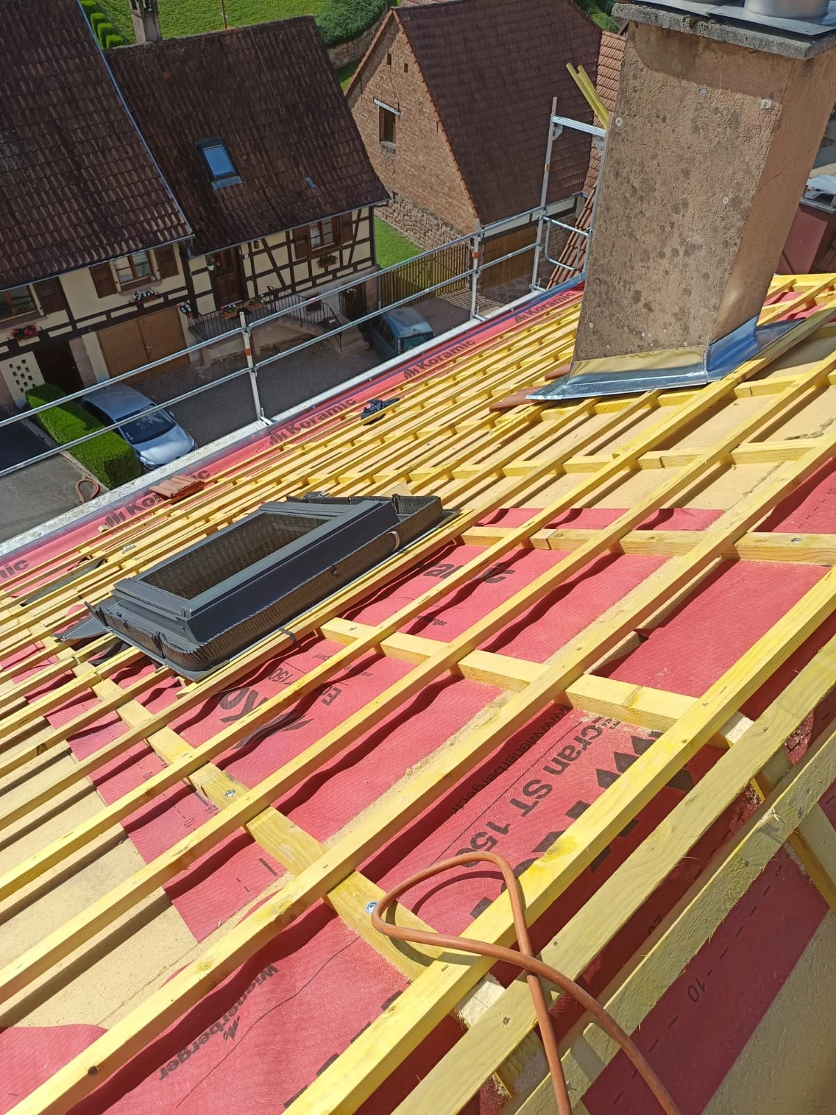 CHANTIER TOITURE SARKING, COUVERTURE, ZINGUERIE & TOLERIE LEMBACH, WINGEN-SUR-MODER, CLIMBACH, NIEDERSTEINBACH