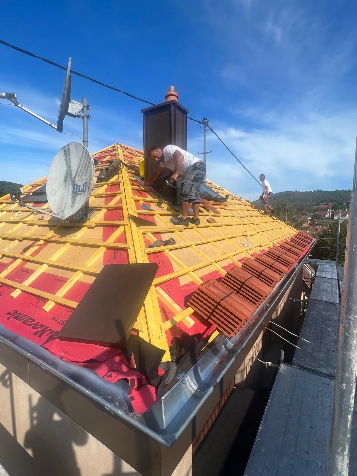 CHANTIER TOITURE SARKING, COUVERTURE, ZINGUERIE & TOLERIE LEMBACH, WINGEN-SUR-MODER, CLIMBACH, NIEDERSTEINBACH