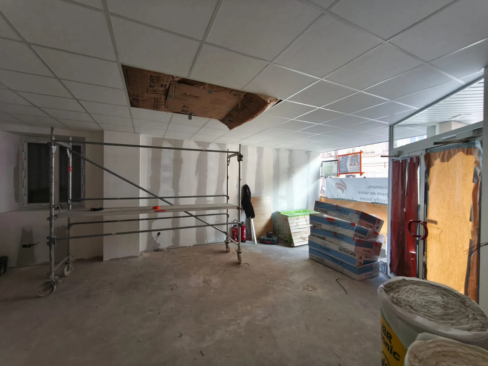 CHANTIER PLATRERIE, ITI, FAUX PLAFOND WISSEMBOURG, NIEDERLAUTERBACH, RIEDSELTZ, LEMBACH