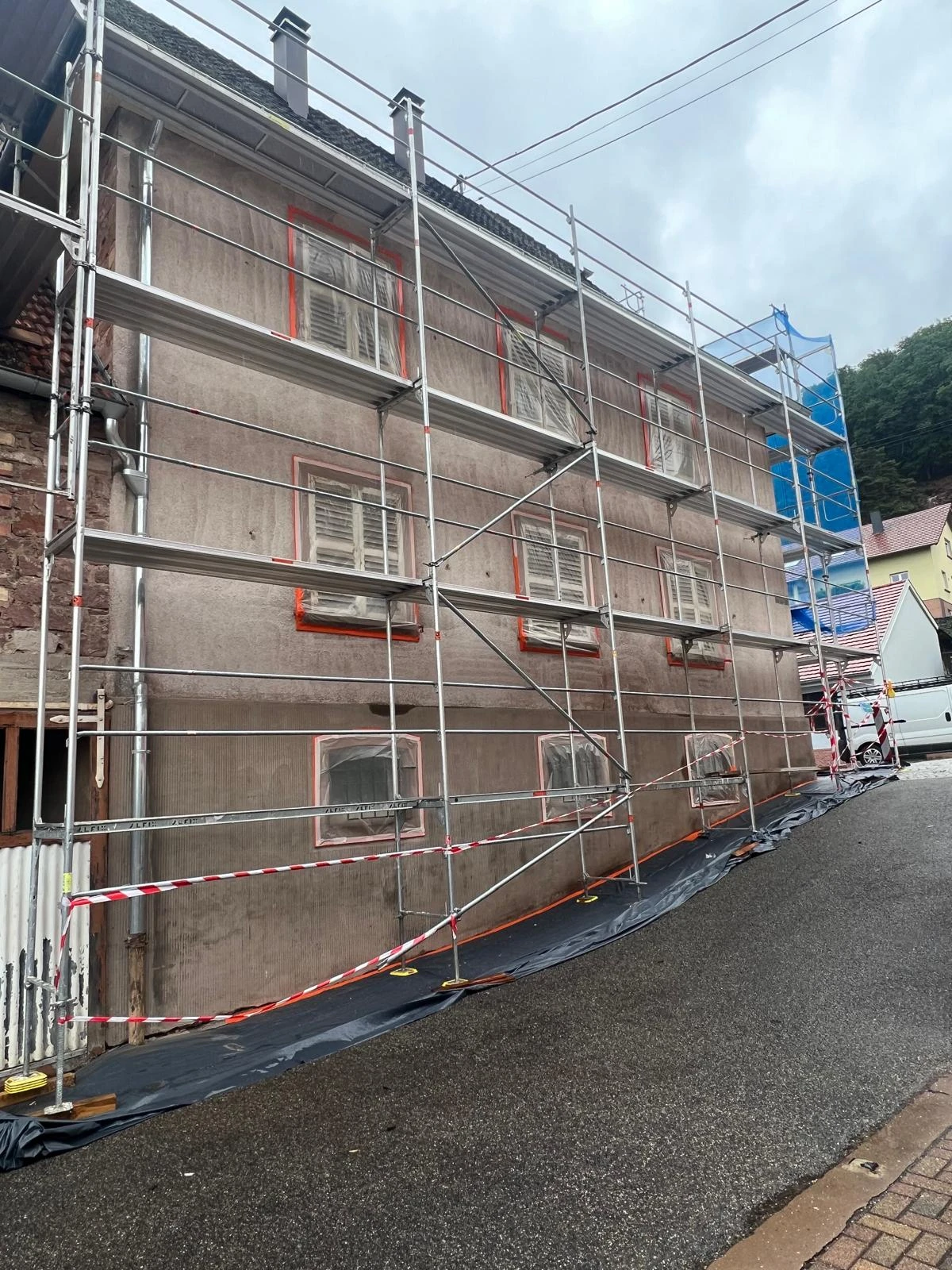 CHANTIER RAVALEMENT DE FACADE OBERBRONN, NIEDERBRONN-LES-BAINS, GUMBERTSHAUSEN, OFFWILLER