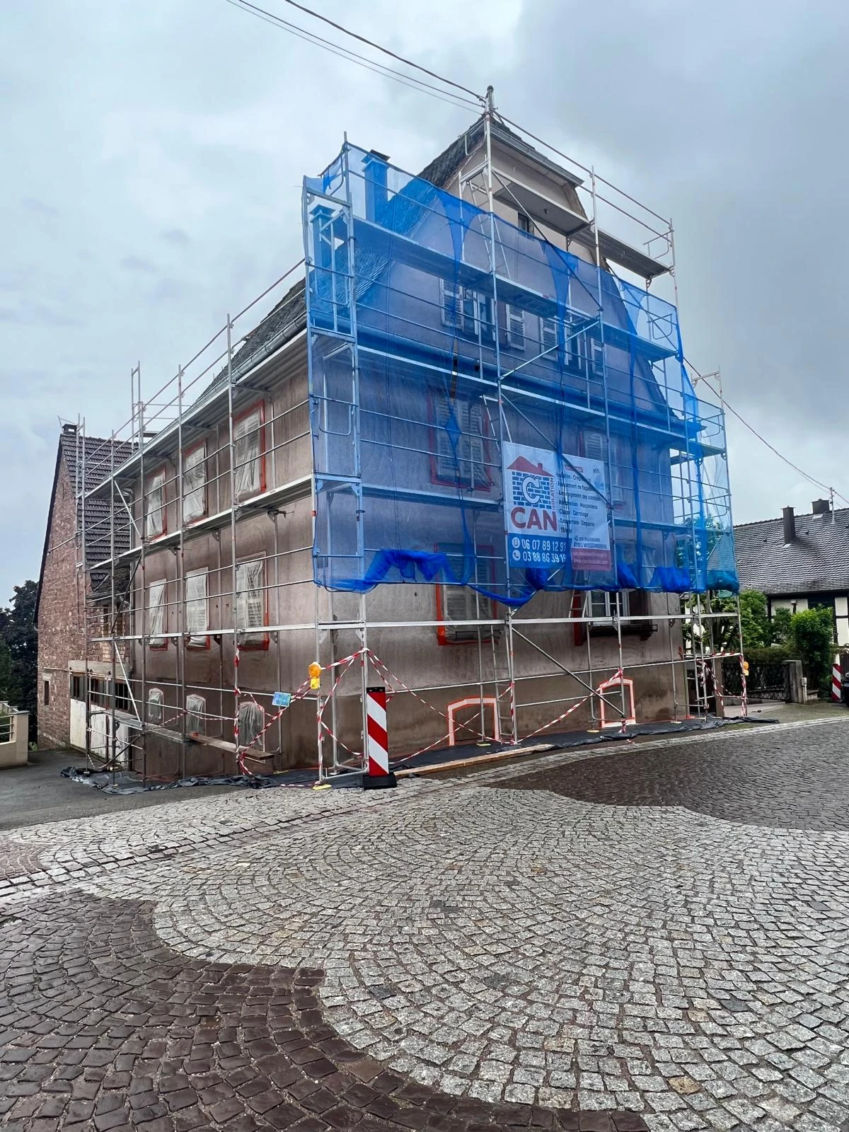 CHANTIER RAVALEMENT DE FACADE OBERBRONN, NIEDERBRONN-LES-BAINS, GUMBERTSHAUSEN, OFFWILLER