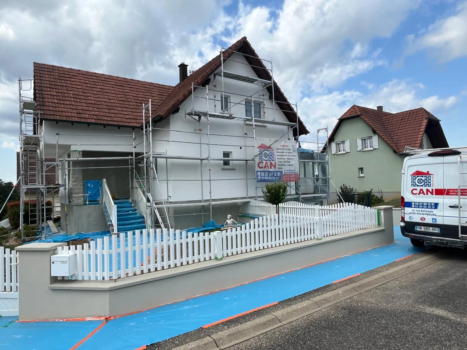 RAVALEMENT DE FACADE HOFFEN, WINGEN-SUR-MODER, CLIMBACH, LEMBACH