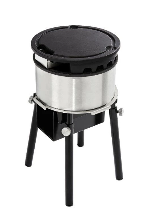 QAÏTO Camping : brasero et plancha ''outdoor'' Seau epoxy OR