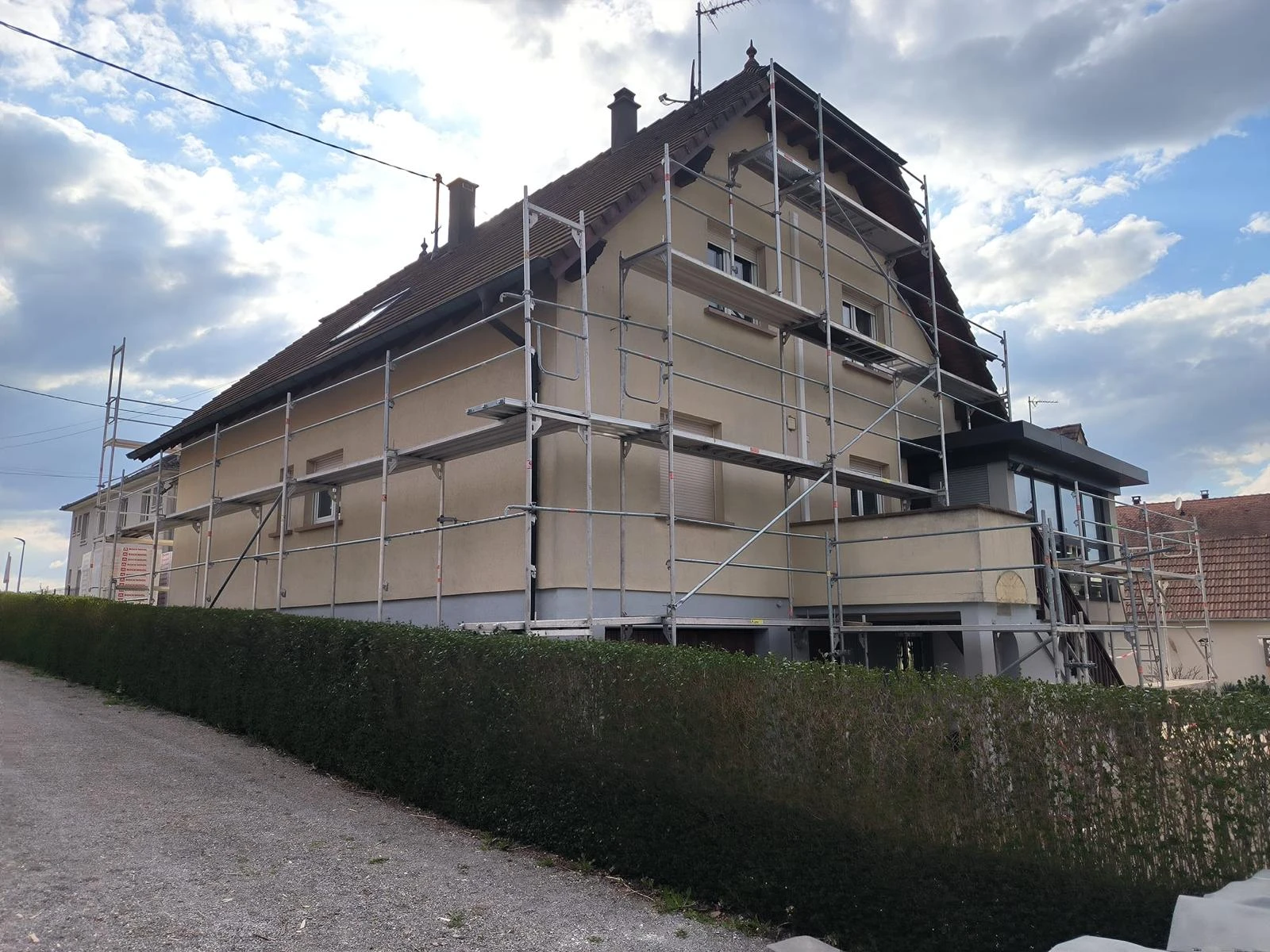 CHANTIER RAVALEMENT DE FACADE LEITERSWILLER, SEEBACH, HUNSPACH, HOFFEN