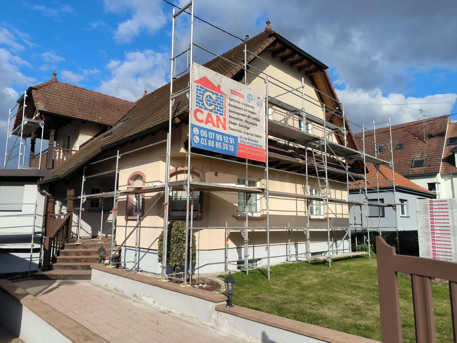 CHANTIER RAVALEMENT DE FACADE LEITERSWILLER, SEEBACH, HUNSPACH, HOFFEN