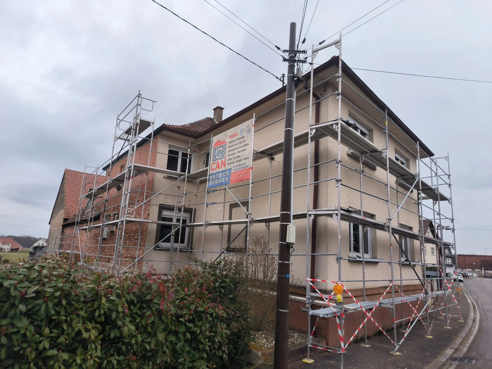 CHANTIER RENOVATION COMPLETE ITE SCHLEITHAL, WISSEMBOURG, RIEDSELTZ, HUNSPACH