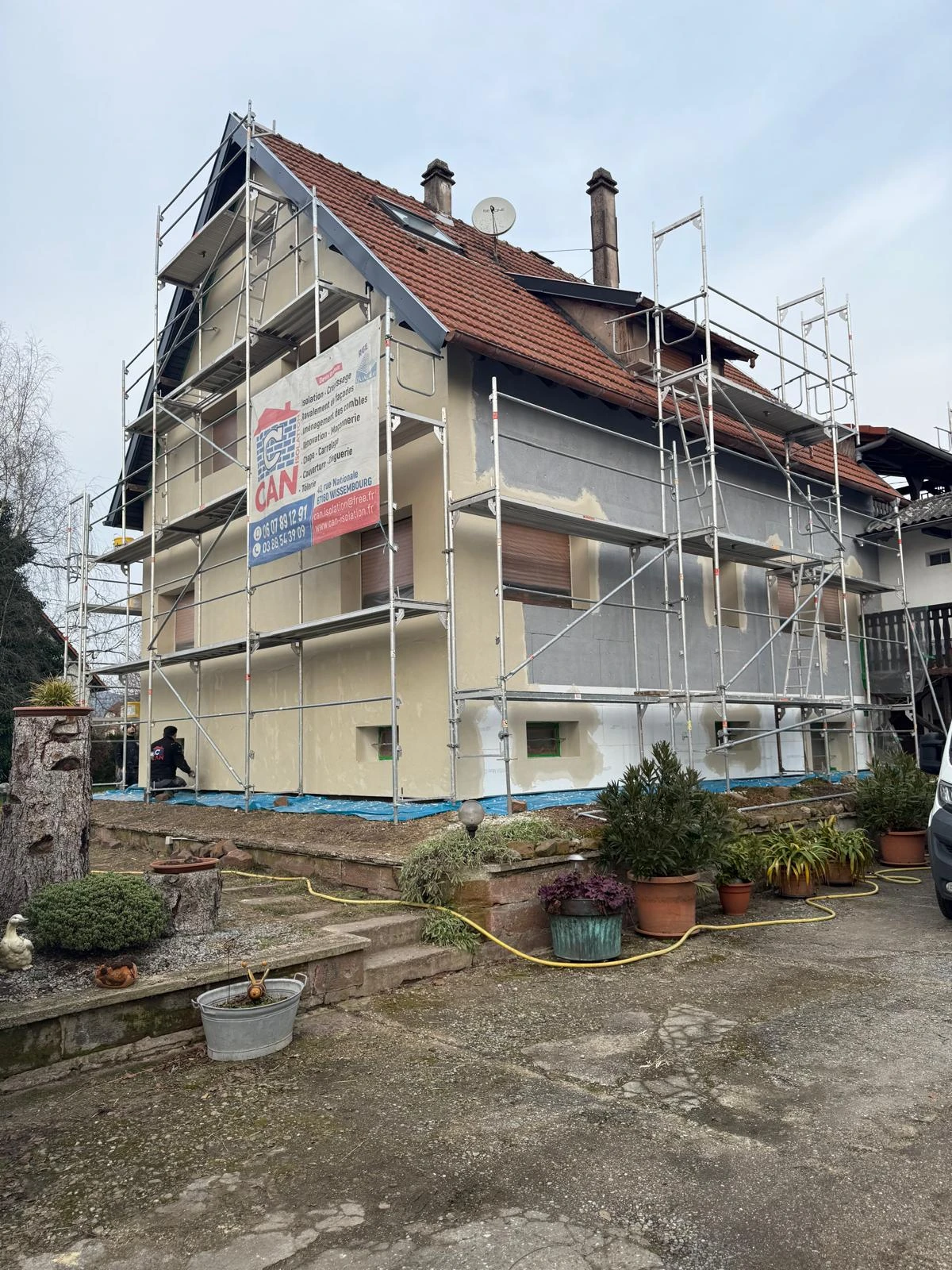 CHANTIER RENOVATION COMPLETE ITE ALTENSTADT, HUNSPACH, WISSEMBOURG, RIEDSELTZ