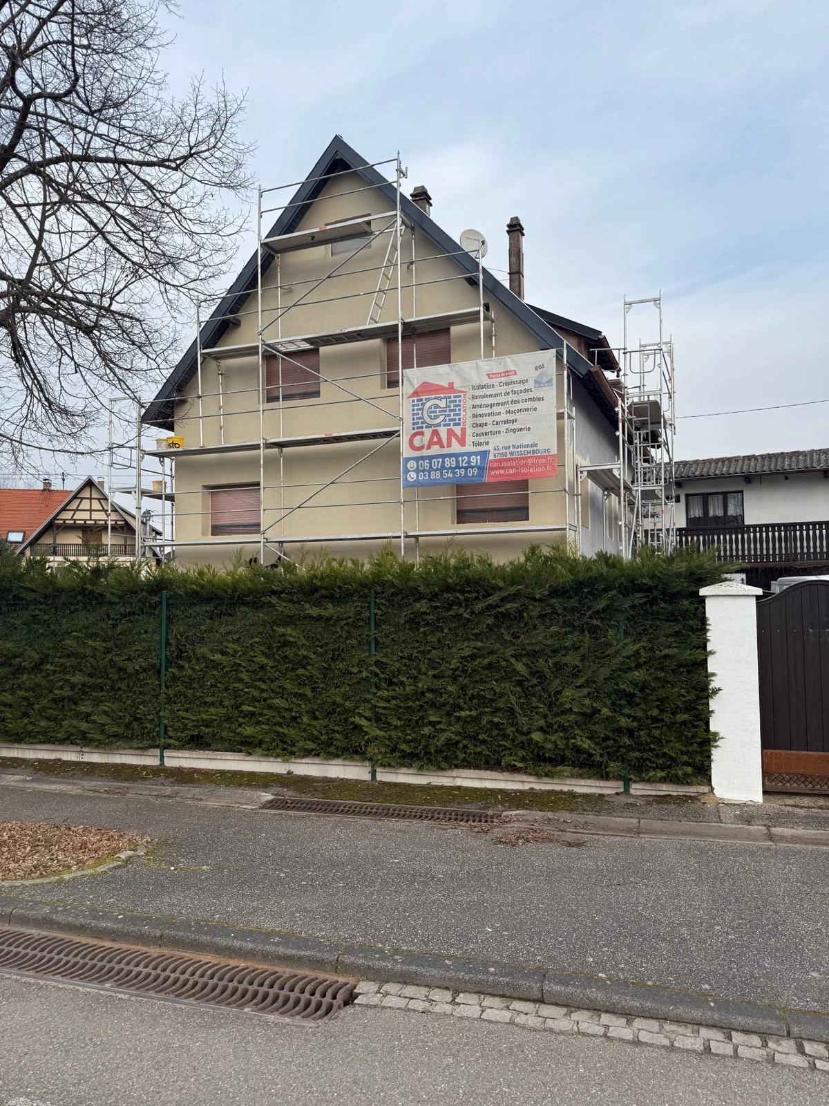 CHANTIER RENOVATION COMPLETE ITE ALTENSTADT, HUNSPACH, WISSEMBOURG, RIEDSELTZ