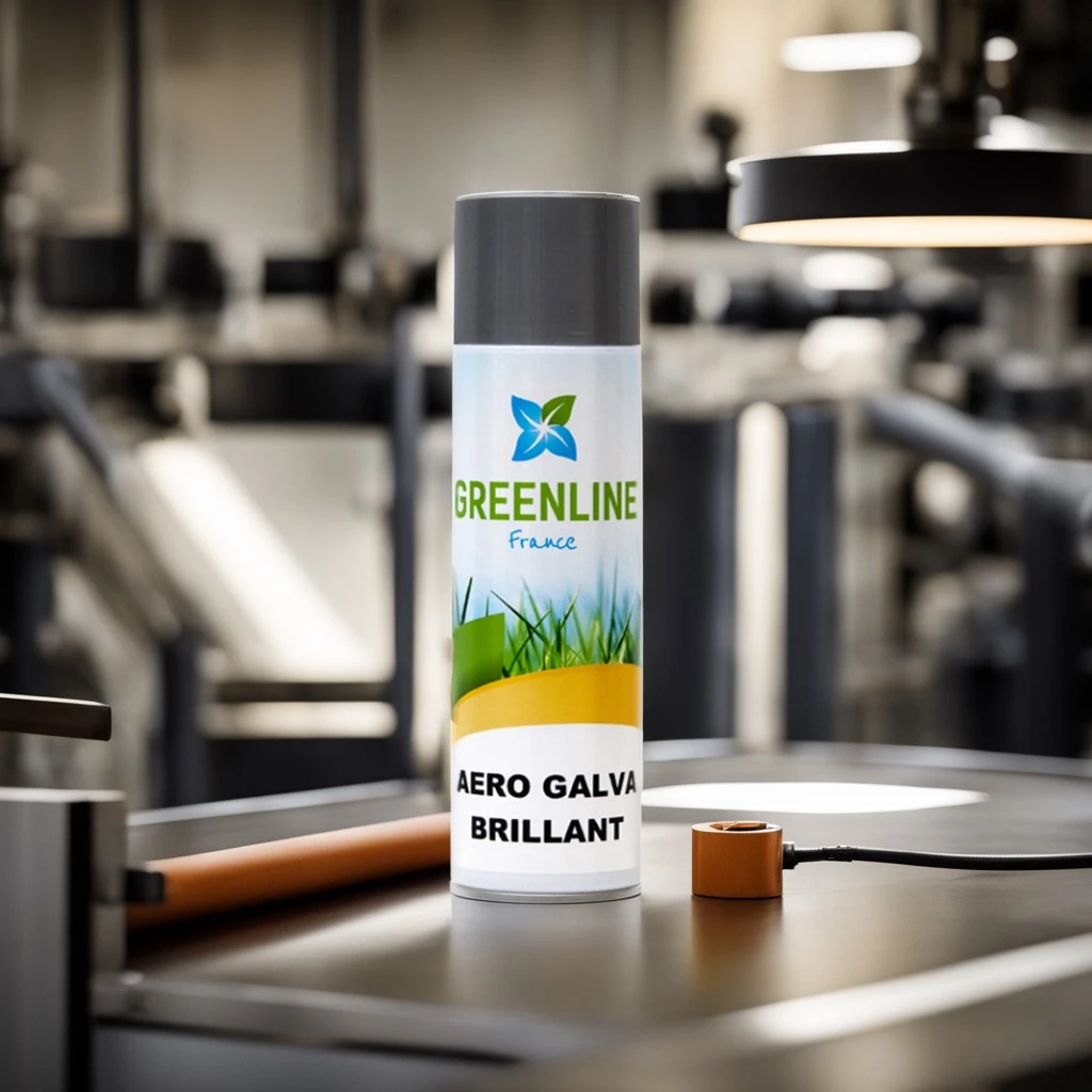 AÉRO GALVA BRILLANT 400ML -  PEINTURE DE GALVANISATION A FROID BRILLANT