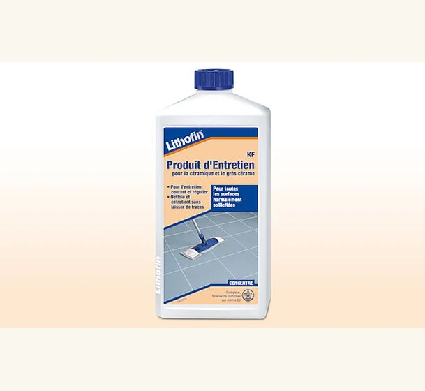 Lithofin KF Produit d’Entretien pour céramique et grès cérame — 1 L