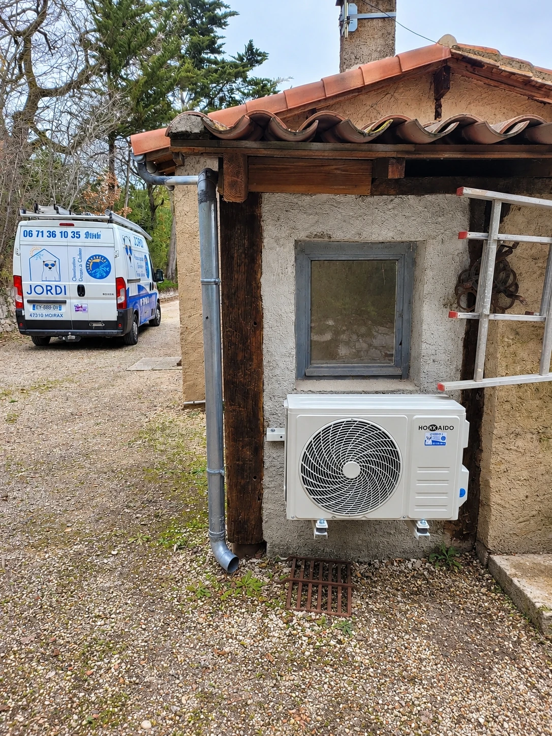 Installation d'un Pompe à Chaleur air-air mono-split (climatisation réversible)