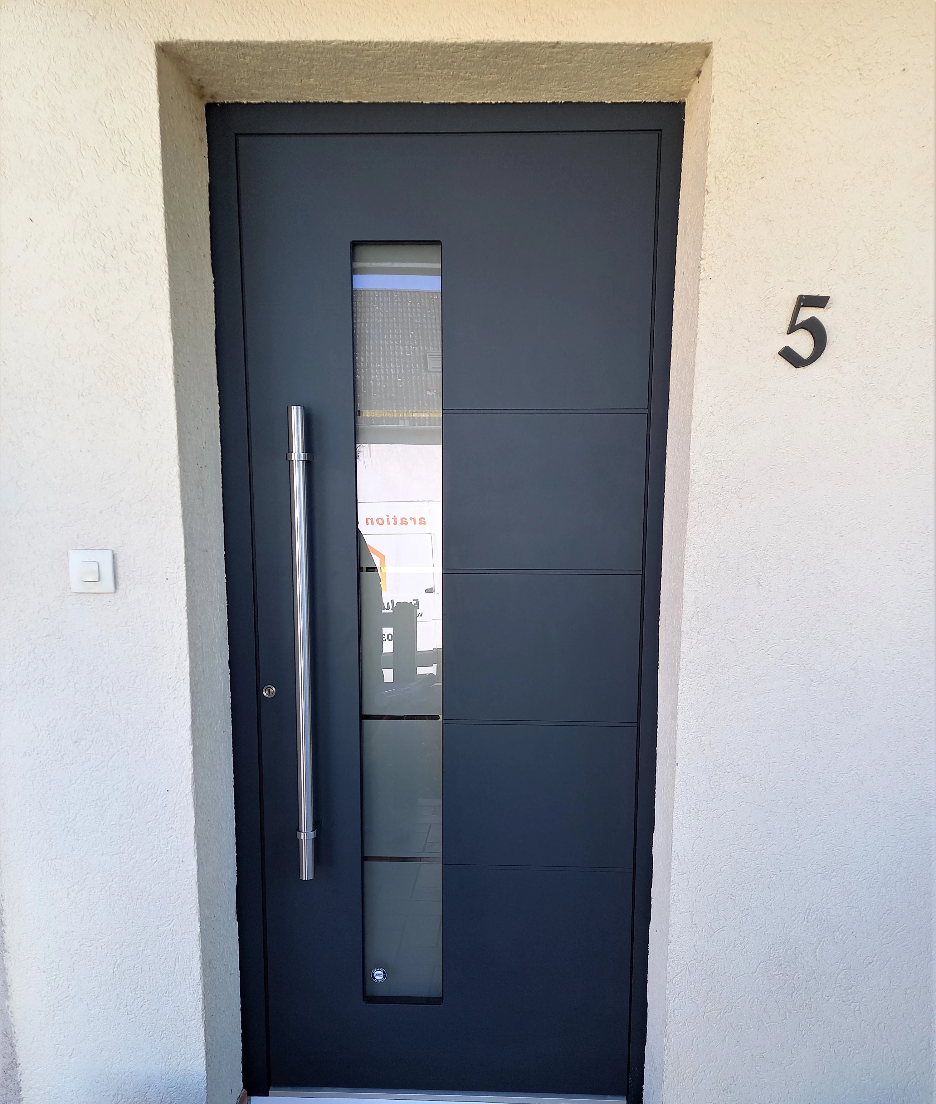 Porte d'entrée en Aluminium Kompotherm