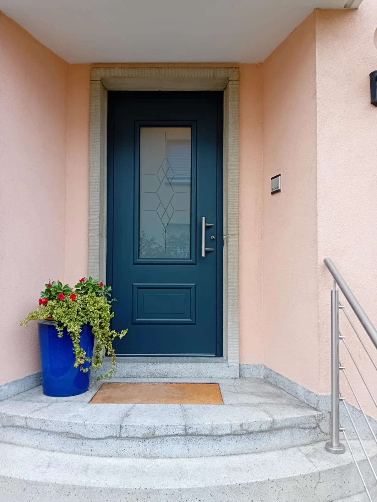 Porte d'entrée en Aluminium Kompotherm