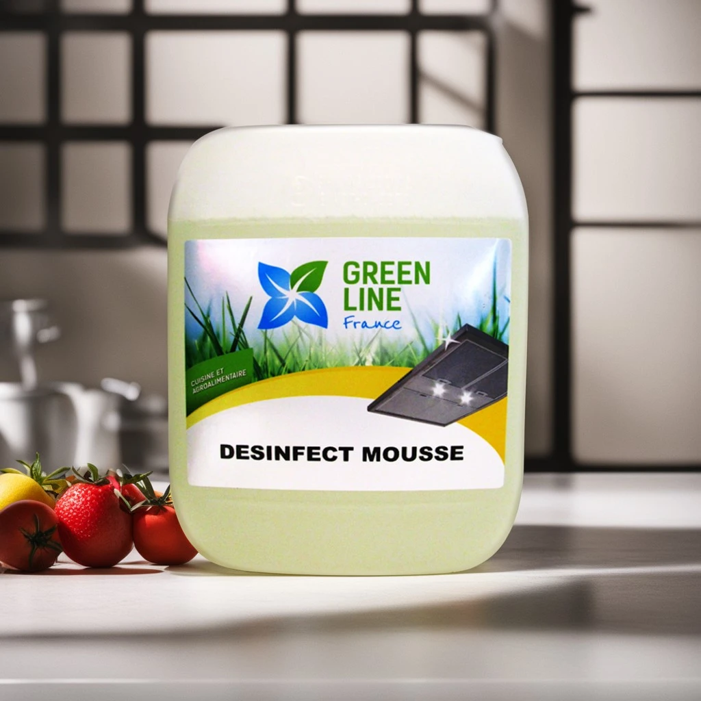DÉSINFECT MOUSSE 5L - NETTOYANT/DÉGRAISSANT/DÉSINFECTANT AGRÉÉ CONTACT ALIMENTAIRE