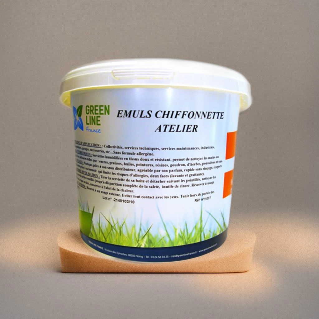 EMULS CHIFFONNETTE ATELIER - LINGETTES DE NETTOYAGE HUMIDES