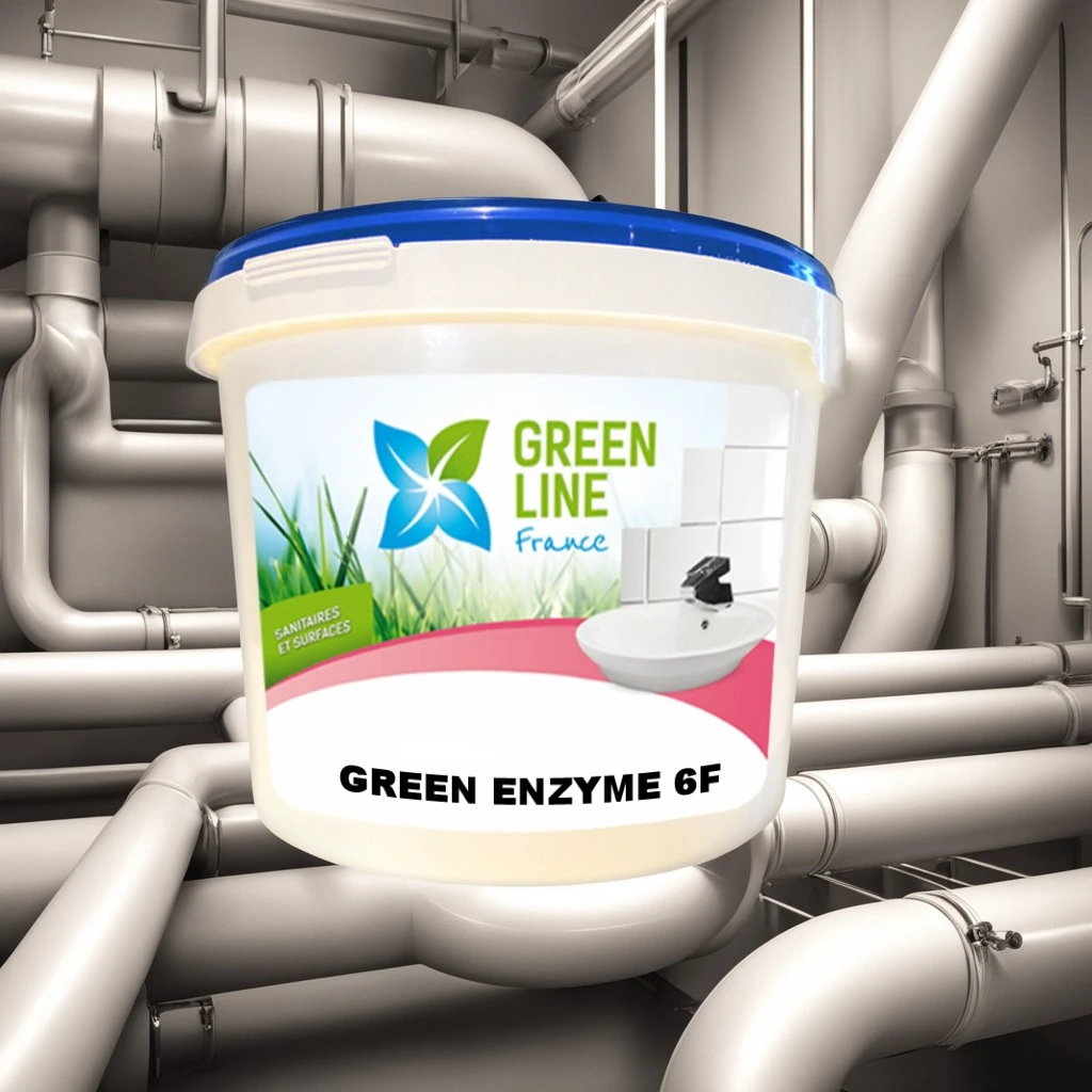 GREEN ENZYMES 6F 10KG - NETTOYANT, DEGRAISSANT, DESINCRUSTANT, DESTRUCTEUR D’ODEURS, DESENGORGEMENT