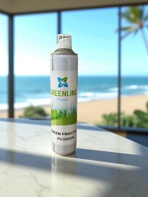 GREEN FRAICHEUR PASSION 600ML - DÉSODORISANT ATMOSPHÈRIQUE SÉCURITAIRE ET NON TOXIQUE