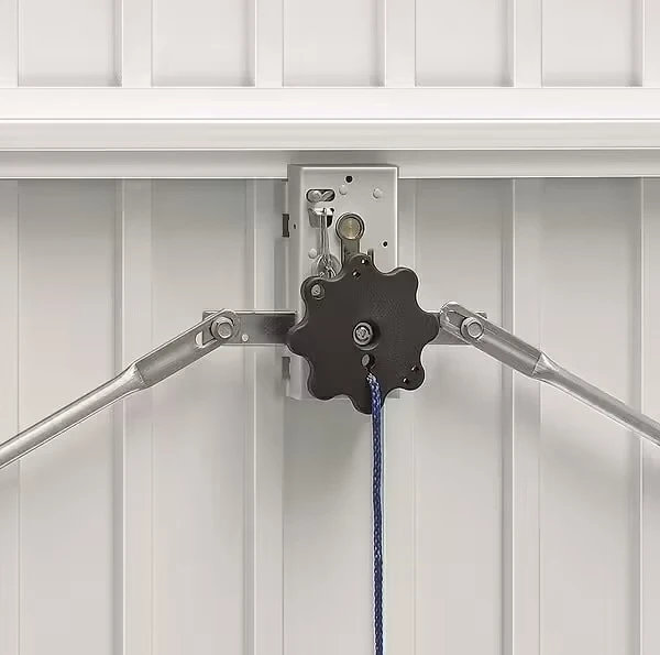 Porte garage basculante débordante avec rails - Blanc Hauteur : 207cm x Largeur : 248cm