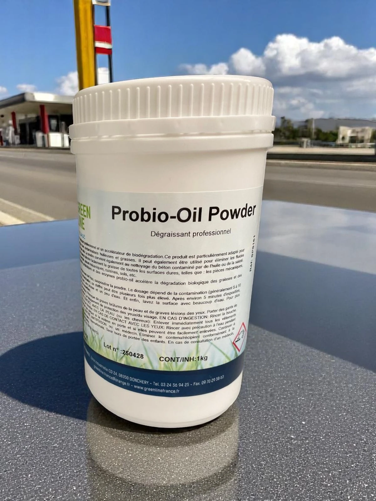 PROBIO OIL POUDRE 1KG - POUDRE DEGRAISSANTE PROFESSIONEL POUR L'HUILE ET LE GASOIL
