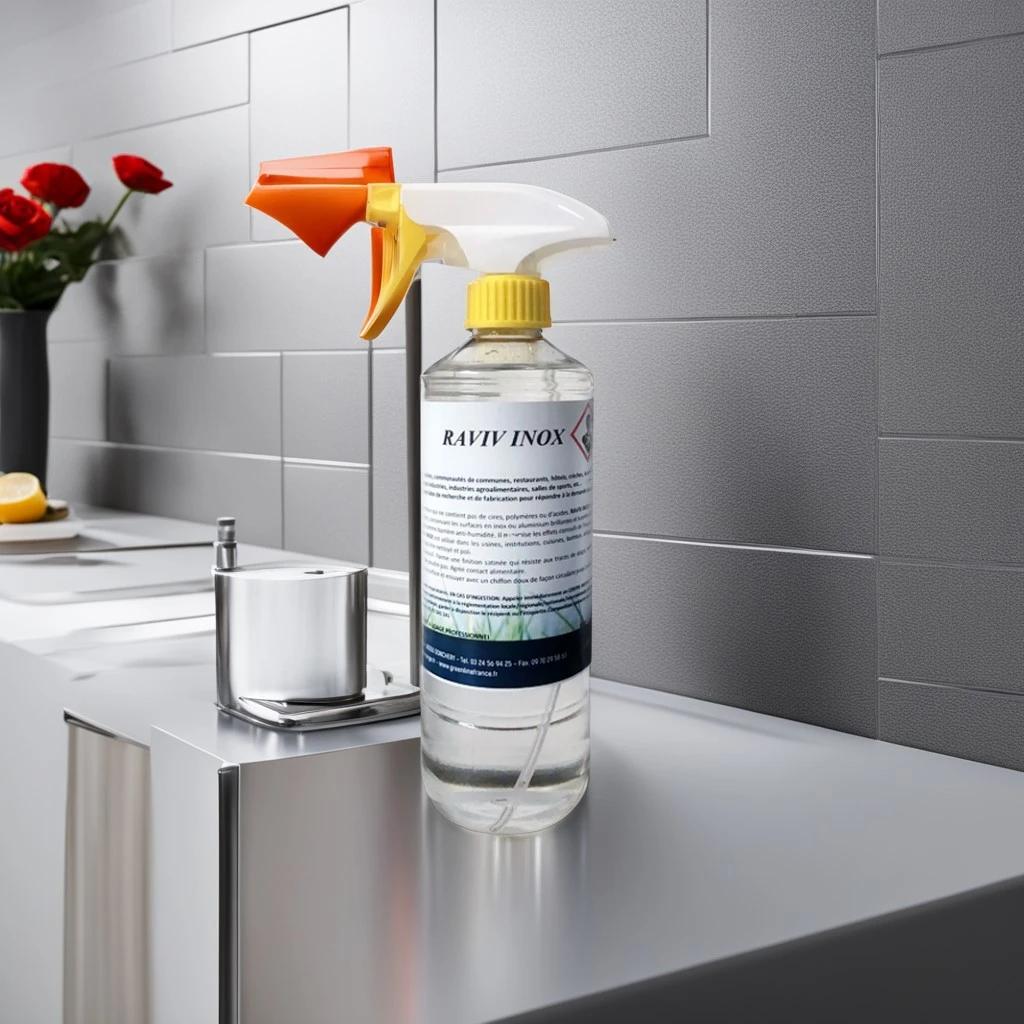 RAVIV INOX 500ML - RÉNOVATEUR INOX ET ALUMINIM ET FILM PROTECTEUR