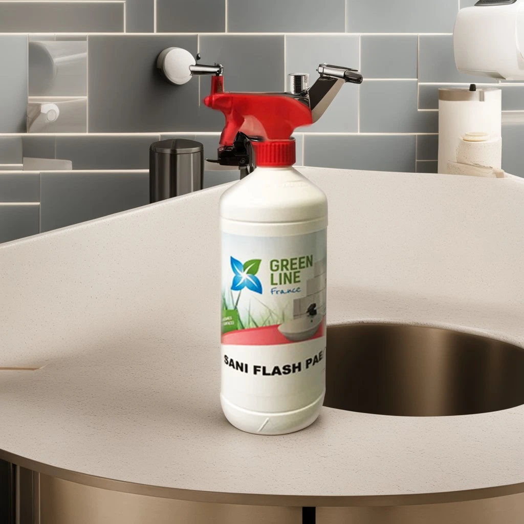 SANIFLASH PAE PULVERISATEUR 1L - NETTOYANT ALCALIN CHLORÉ, BLANCHISSANT, ANTI-MOISISSURE