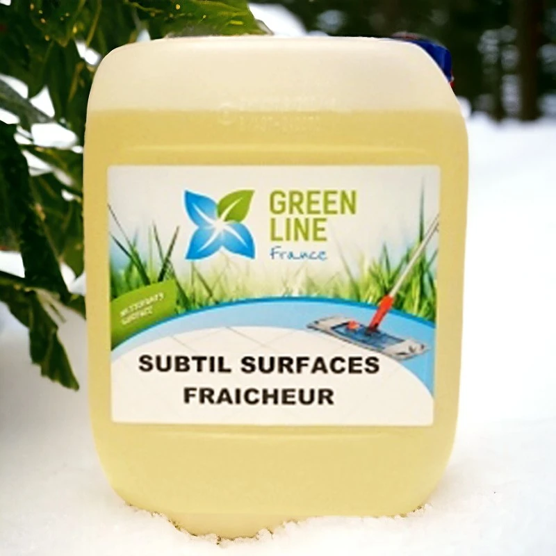SUBTIL SURFACES FRAICHEUR 5L - NETTOYANT 3D (DÉTERGENT, DÉSINFECTANT ,DÉSODORISANT ) SOLS ET SURFACES