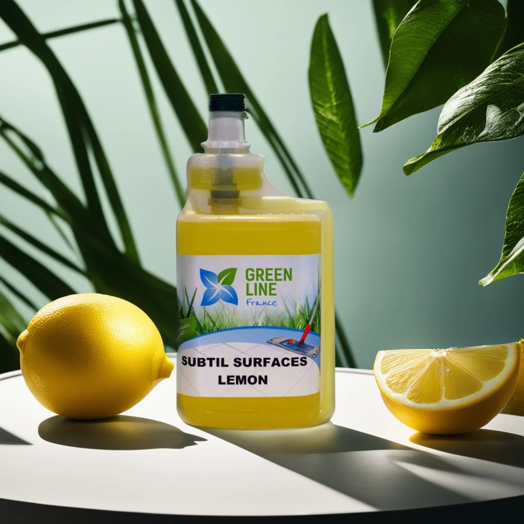 SUBTIL SURFACES LEMON DOSEUR 1L - NETTOYANT 3D (DÉTERGENT, DÉSINFECTANT, DÉSODORISANT) SOLS ET SURFACES