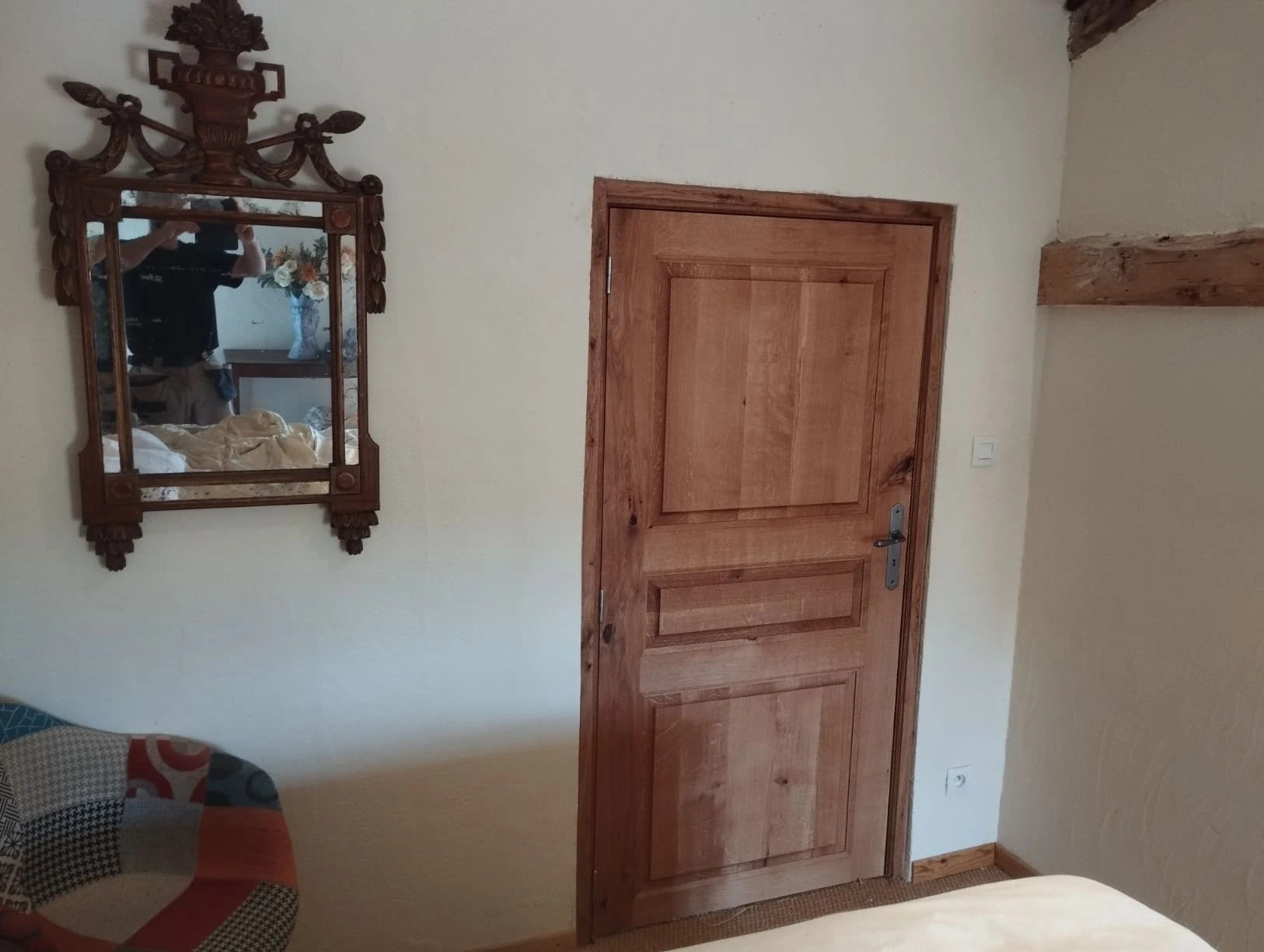 Porte intérieure en bois massif