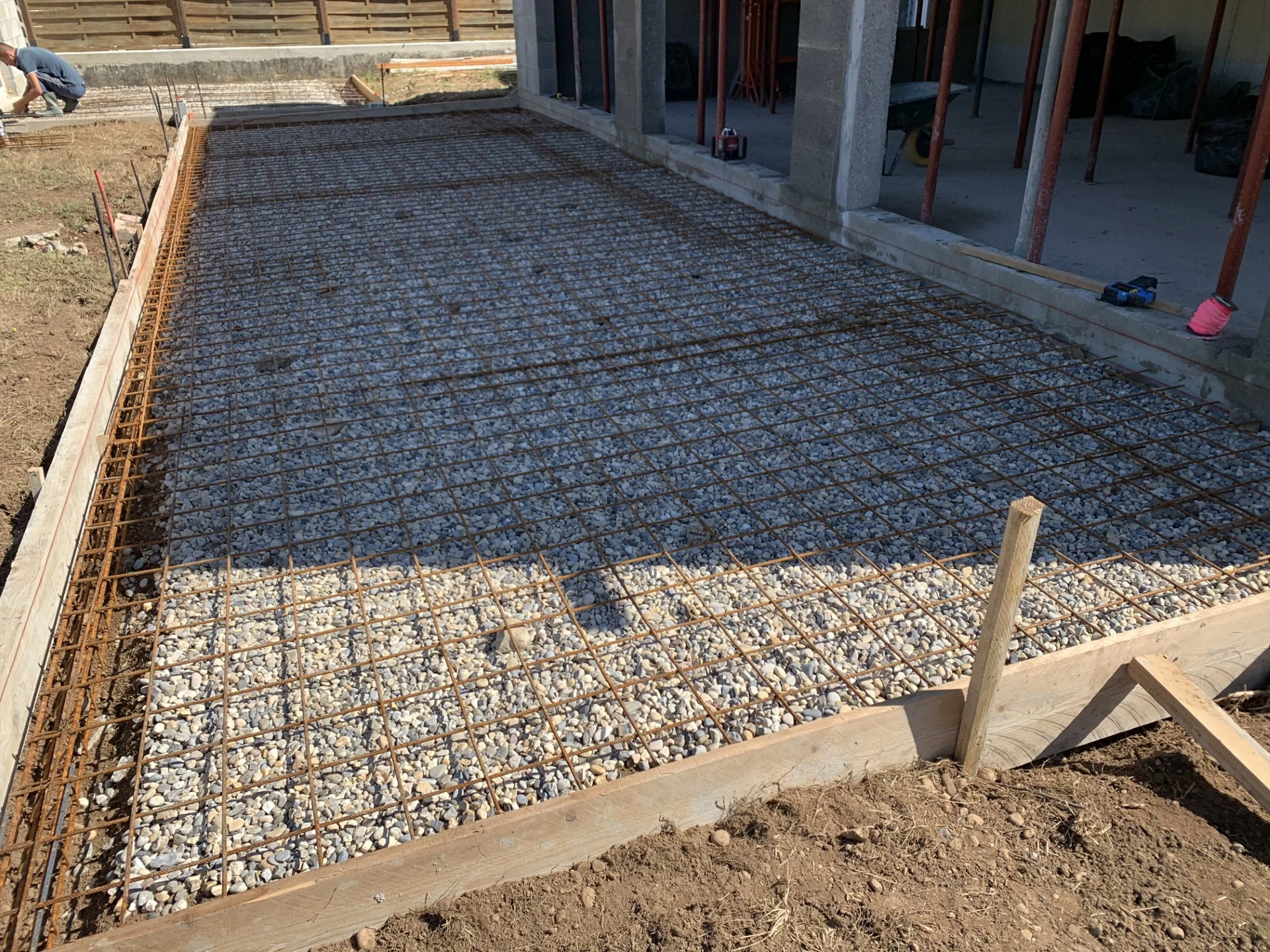 Création de dalle béton