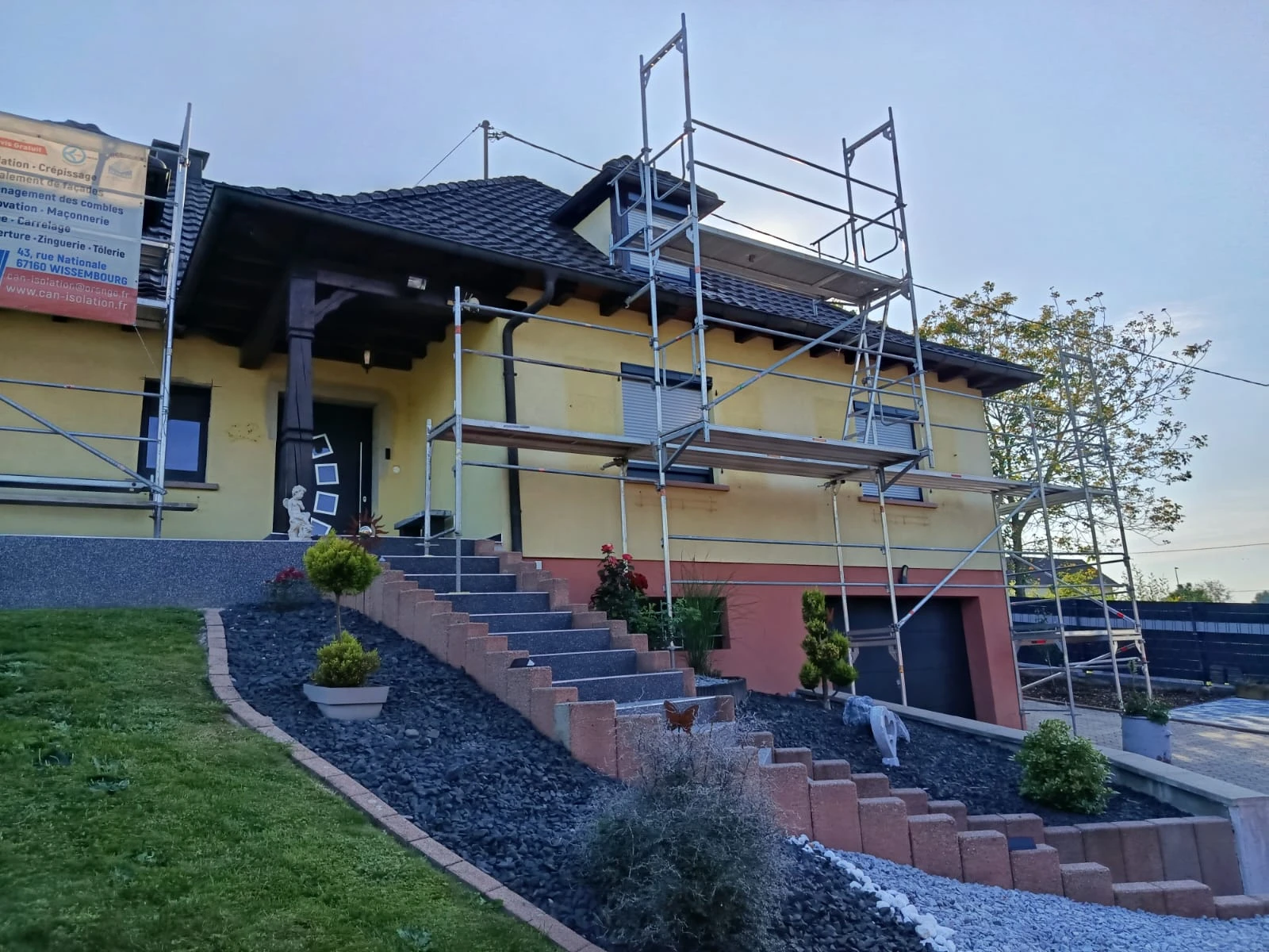 CHANTIER RAVALEMENT DE FACADE EBERBACH - SELTZ, WINTZENBACH, MOTHERN