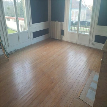 Rabotage et vitrification de parquets