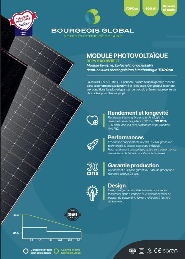 extension photovoltaique 1 kwc Bourgeois Global pose inclus