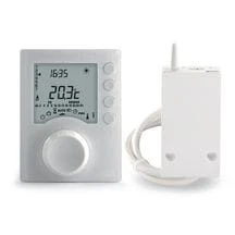 Thermostat d'ambiance Tybox 1137 programmable radio.